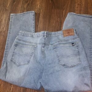 Buffalo David Bitton Men's Straight Jeans in Light Blue